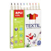 APLI Kids 18218 – Pack De 10 Rotuladores Con Purpurina, Colores Brillantes Y Punta Redonda, Ideales Para Manualidades Infantiles +3 Años