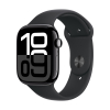 Apple Watch Series 10 GPS 46mm Caja Negro Azabache con Correa Deportiva Negra