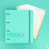 Carpeta anillas + Recambio 100 hojas cuadrícula 5X5 + Polyfoam A4 Oxford color ice mint