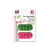 Pack 2 Clips Organizadores de Cable 5 Ranuras con Autoadhesivo Nine&One