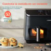 Freidora Cosori Dual Basket Chef Edition KOSP0026EUN, 1750 W, 8,5 L - Negro