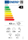 Lavadora Hisense WF3S1243BW3, 12 kg, Carga Frontal, 1400 rpm, Wifi, Eficiencia A - Blanco