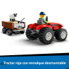 LEGO City Tractor Rojo con Remolque y Oveja, Juego de construcción +4 años - 60461