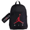 Mochila + Estuche con Bolsillo Porta Botellas Air Jordan 45x32x11 cm - Negro 