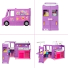 Barbie - Food truck de juguete, muñeca y vehículo restaurant con 25 accesorios