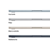 Portátil Apple MacBook Air MW0Y3Y/A, Chip M4, 16GB, 256GB SSD, 13,6" - 34,54 cm, Liquid Retina - Blanco Estrella