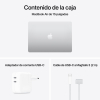 Portátil Apple MacBook Air MC6J4Y/A, Chip M4, 24GB, 512GB SSD, 15,3" - 38,86 cm, Liquid Retina - Plata