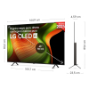 TV LG OLED65B56LA 65" (165,1 cm), OLED, 4K UHD, 120 Hz, Smart TV, HDR, 100% Fidelidad de Color, Dolby ATMOS
