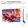 Smart TV EVO MiniLED 100" (254 cm) LG 100QNED86A6 con IA, 4K UHD, 144 Hz, HDR, 100% Volumen de Color, Dolby Digital Plus