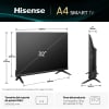 TV Hisense 32" (81,28 cm), 32A4Q, LED, HD, 60 Hz, Smart TV, HDR, Procesador: NT72690, Dolby MS12, Profundidad de color TCON: 8 bit