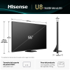 TV Hisense 55" (139,7 cm) 55U8Q, MiniLED, 4K UHD con AI, 165 Hz, Smart TV, HDR, Quantum Dot, Dolby MS12, DTS X