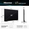 TV Hisense 85" (215,9 cm) 85U7Q , MiniLED, 4K UDH, 144 Hz, Smart TV, HDR, Dolby MS12, Quantum Dot