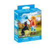 PLAYMOBIL My Life Mujer con Perro de Montaña, Juego de figuras +4 años - 71738