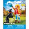 PLAYMOBIL My Life Mujer con Perro de Montaña, Juego de figuras +4 años - 71738