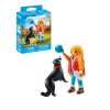 PLAYMOBIL My Life Mujer con Perro de Montaña, Juego de figuras +4 años - 71738
