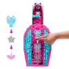 Morster High Catty Noir con Armario Skulltimate Secrets 6, Muñeca con Vestido y Accesorios +4 años