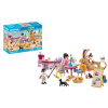PLAYMOBIL My Life Cafetería para gatos, Juego de figuras +4 años - 71744