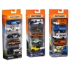 Matchbox Pack de 5 vehículos del desierto, coches de juguete modelos surtidos +3 años