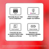 Frigorífico Combi LG GBBSJ10ESW No Frost, 186 cm, 333 L, 3 Cajones, Clase E, Blanco