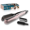 Plancha de Pelo Cecotec AirLisse 2in1 ForceDry Black, Placas Cerámicas, 200 ºC - Rosa Metalizado