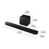 Barra de Sonido Inalámbrica Samsung HW-Q800F/ZF, 400W - Negro