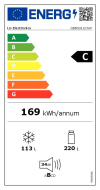 Frigorífico Combi LG GBBS312CSW No Frost, 186 cm, 333 L, 5 Cajones, Clase C, Blanco