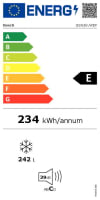 Congelador Vertical Bosch GSN36VWEP, No Frost, 186 cm, 242 L, 4 Cajones, Clase E, Blanco