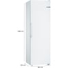 Congelador Vertical Bosch GSN36VWEP, No Frost, 186 cm, 242 L, 4 Cajones, Clase E, Blanco