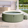 Spa Hinchable Intex PureSpa Bubble Massage 196x71 cm, Verde Oliva