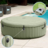 Spa Hinchable Intex PureSpa Bubble Massage 196x71 cm, Verde Oliva