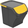 Cubo de Basura para Reciclaje 25L 40x30x34 cm Apilable Mondex Stack N' Sort - Amarillo