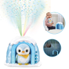 VTech Baby Iglú proyector musical con peluche pingüino, Juguete interactivo para bebé recién nacido