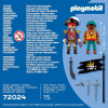 PLAYMOBIL Duo Pack Piratas, Juego de figuras +4 años - 72024