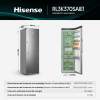 Frigorífico Una puerta Hisense RL3K370SAIE1 No Frost, 185,6 cm, 372 L, 2 Cajones, Clase E, Inox