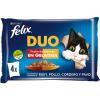 Comida húmeda en gelatina festín de sabores para gatos Purina Felix Duo 4x85 g