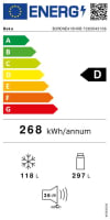 Frigorífico Combi Beko B3RCNE415HXB No Frost, 203,5 cm, 415 L, 4 Cajones, Clase D, Inox