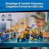 LEGO City Camión Volquete y Cargadora Frontal, Juguete de construcción +8 años - 60494
