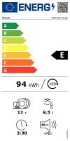 Lavavajillas 60 cm Bosch SMS46KW02E, 6 Programas, 13 Cubiertos, Clase E - Blanco