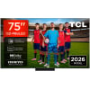 Smart TV MiniLED 75" (190,5 cm) TCL 75C6K Pro con IA, 4K UHD, 144 Hz, HDR10+, HLG, HDR, Dolby Vision, IMAX, Dolby Atmos, DTS X, DTS VIRTUAL X.