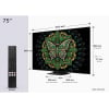 Smart TV MiniLED 75" (190,5 cm) TCL 75C6K Pro con IA, 4K UHD, 144 Hz, HDR10+, HLG, HDR, Dolby Vision, IMAX, Dolby Atmos, DTS X, DTS VIRTUAL X.