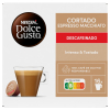 Café cápsulas cortado descafeinado Nescafé Dolce Gusto 16 ud.