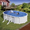 Piscina Acero Blanca con Filtro de Arena y Escalera 500 x 300 x 132cm