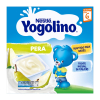 Postre lácteo de pera desde 6 meses Nestlé Yogolino sin gluten pack de 4 unidades de 100 g.