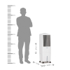 Climatizador y Purificador Evaporativo Hjm Symphony Diet 22 L
