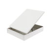 Canapé Abatible Madera 19 Tapa Tapizada AD Blanco 105x190 cm FLEX