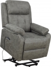 Sillón Relax Reclinable Levantapersonas Ny Imperial Relax Color Gris