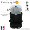 Silla Elevadora Para Bebé  Rway Easyfix Grupo 2/3 (15-36kg) - Con Proteccion Lateral -nania Luxe Gris