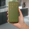 Funda Efecto Espejo Xiaomi Redmi Note 7 Tapa Translúcida F. Soporte - Dorado