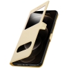 Funda Iphone 12 Mini Con Ventana Doble – Oro