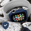 Protección Total Del Apple Watch Series 8 Y 7 De 42mm En Cristal Templado Azul